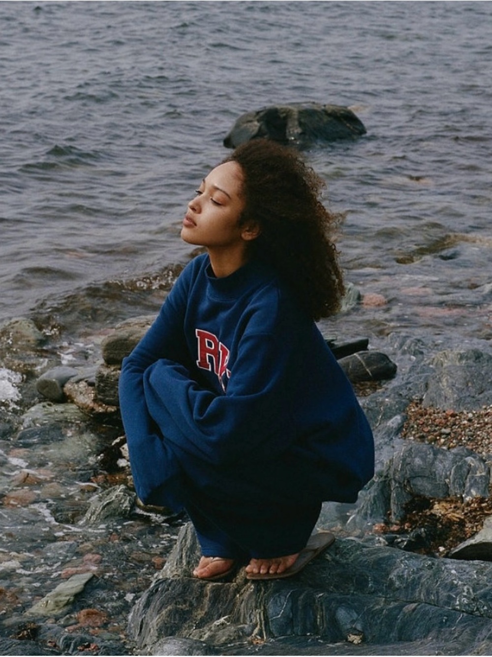 PARKE MOCKNECK NAVY + RED